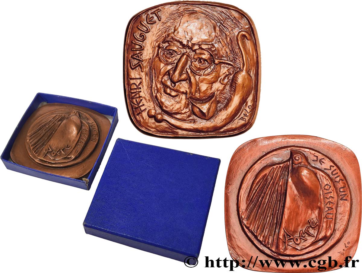 ARTISTS : ENGRAVORS, PAINTERS, SCULPTORS Médaille, Henri Sauguet  AU