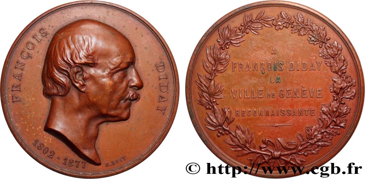 ARTISTS : ENGRAVORS, PAINTERS, SCULPTORS Médaille, François Diday AU