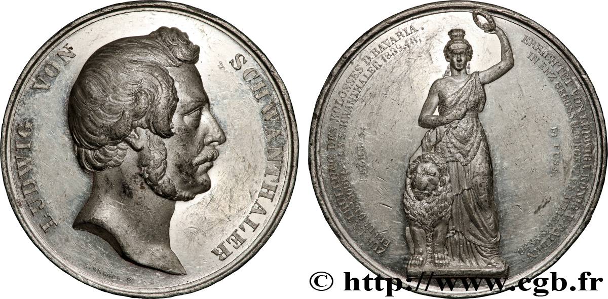 ALLEMAGNE - ROYAUME DE BAVIÈRE - LOUIS III Médaille, Épiphanie de Bavière AU