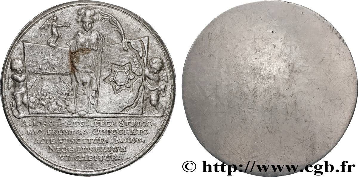 UNGARN Médaille, Prise d’Ersekujvar et d’Esztergom, reproduction SS