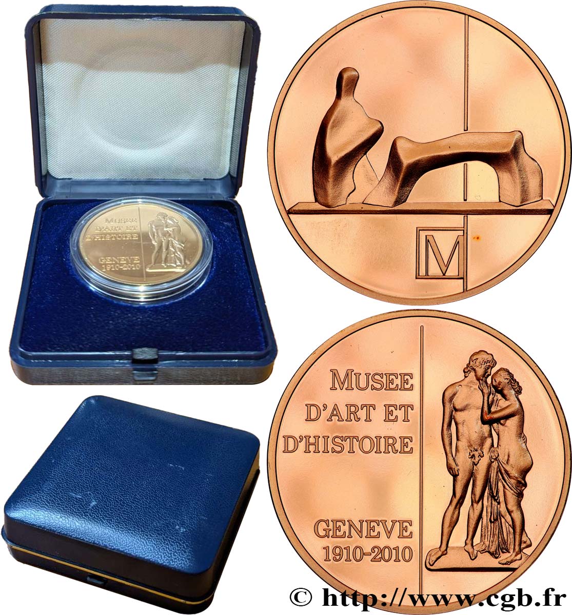 SWITZERLAND - REPUBLIC OF GENEVA Médaille, Musée d’art et d’Histoire de Genève Proof set