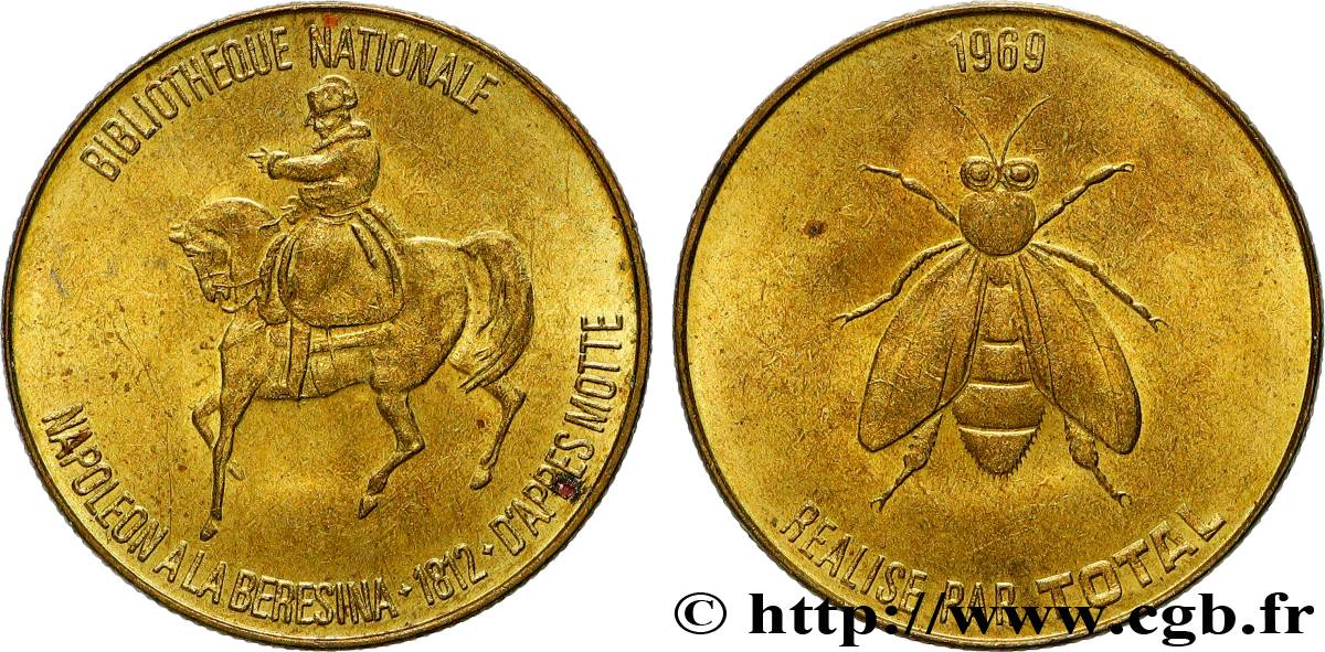 V REPUBLIC Médaille, Bibliothèque nationale, Réalisé par total VF
