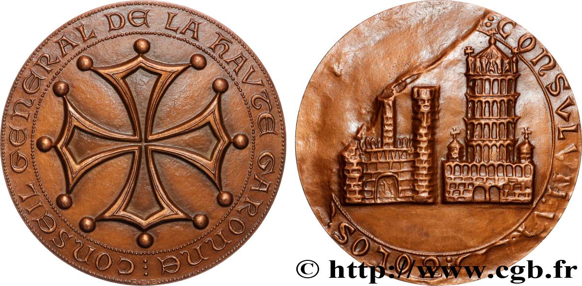 V REPUBLIC Médaille, Conseil général de la Haute Garonne AU