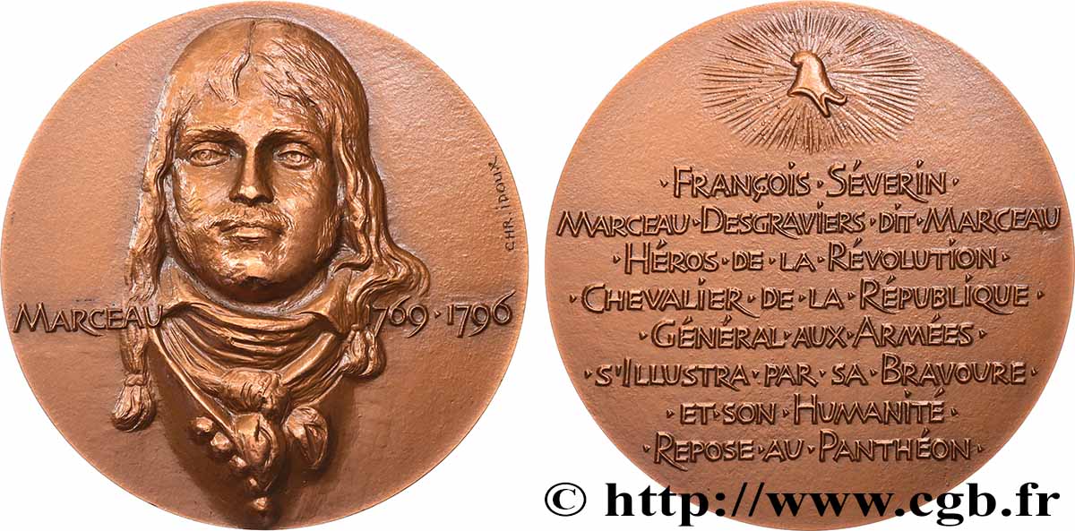 LA CONVENTION Médaille, François Séverin Marceau-Desgraviers SUP+