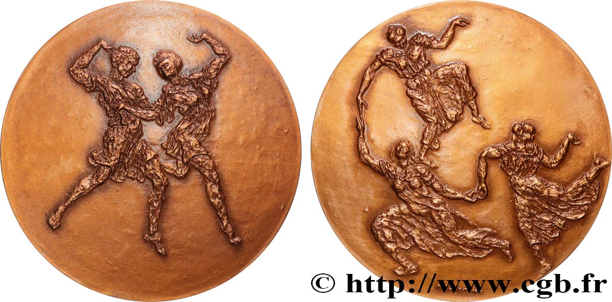 V REPUBLIC Médaille, La danse  AU