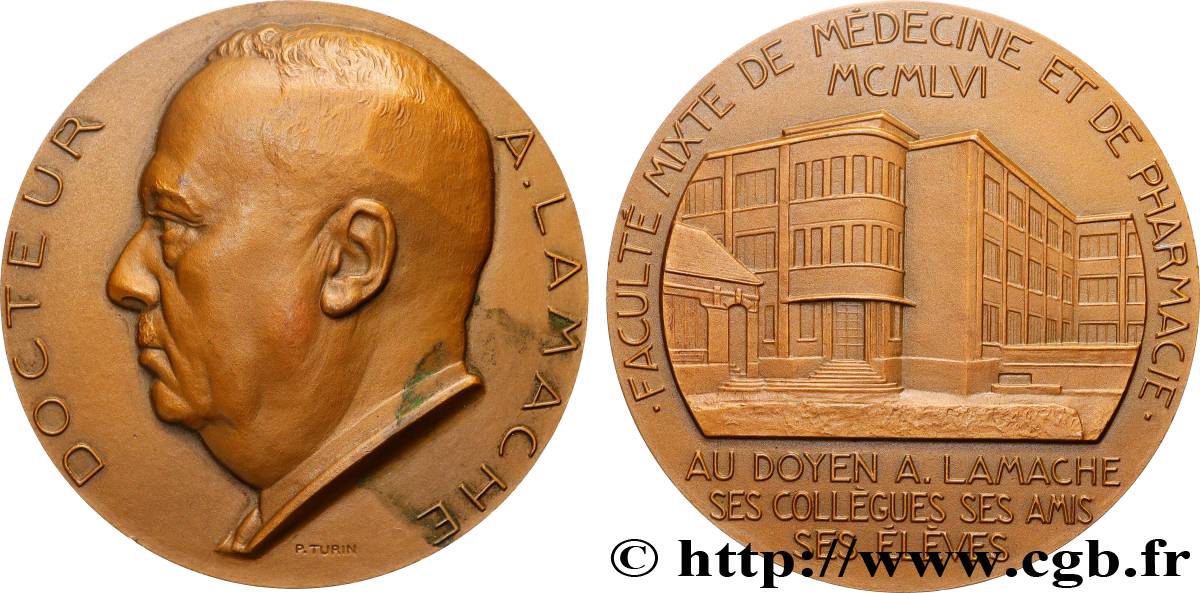 MÉDECINE - SOCIÉTÉS MÉDICALES - MÉDECINS Médaille, Docteur A. Lamache AU