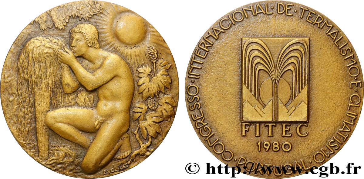 PORTUGAL Médaille, Congrès international sur le thermalisme et la climatologie, n°275 fVZ/VZ