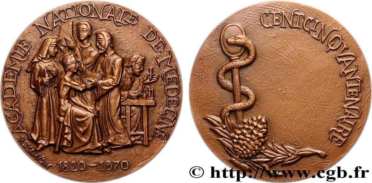 V REPUBLIC Médaille, Académie nationale de médecine AU