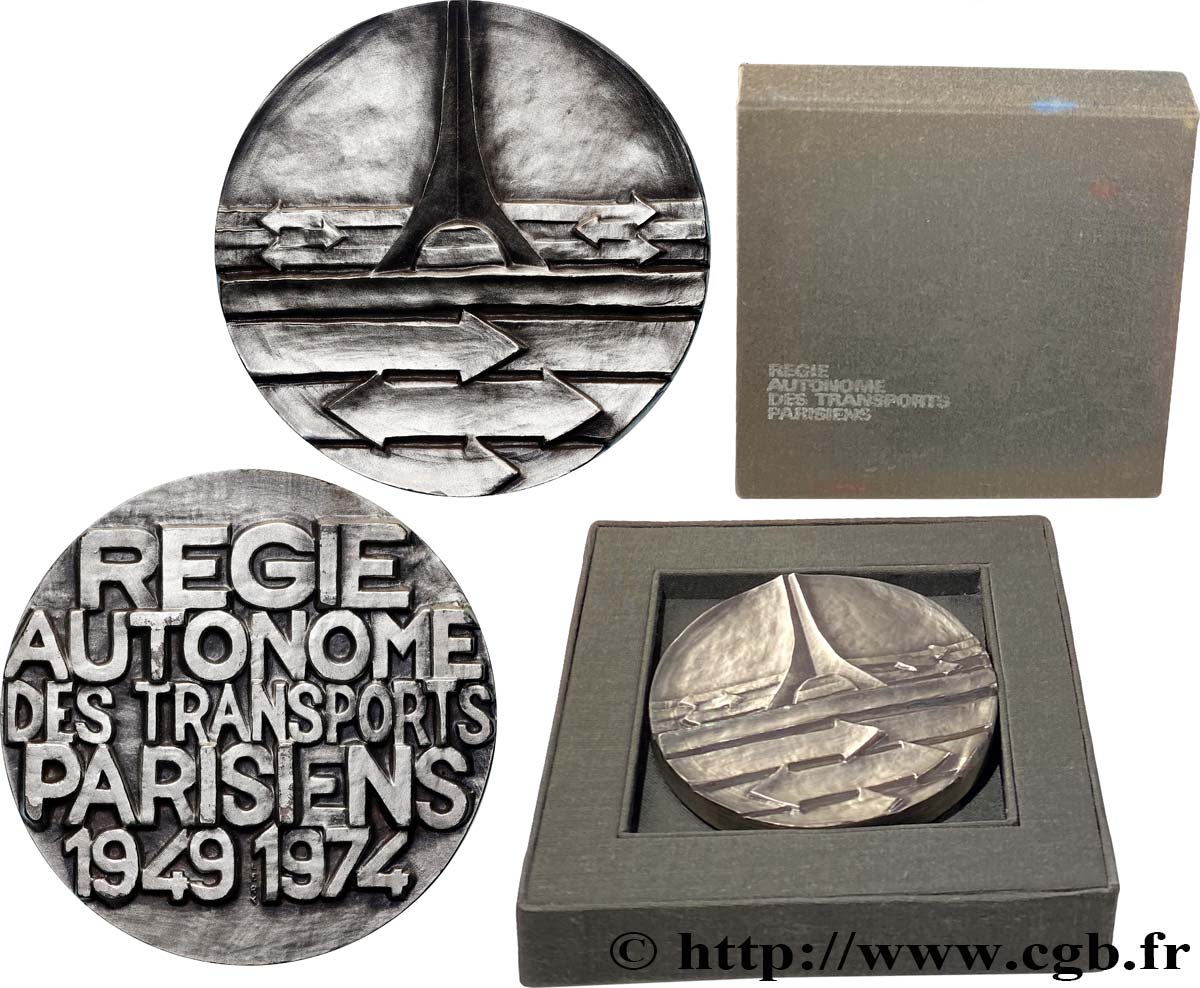 CINQUIÈME RÉPUBLIQUE Médaille, Régie autonome des transports parisiens SUP