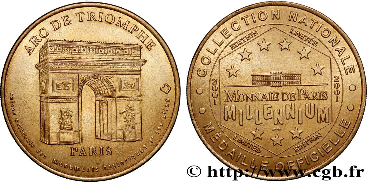 TOURISTIC MEDALS Médaille, Arc de Triomphe XF