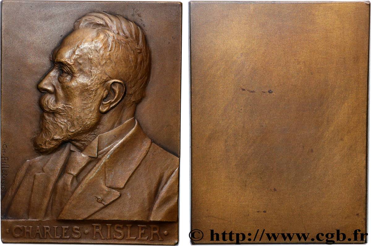 III REPUBLIC Plaquette, Charles Risler AU