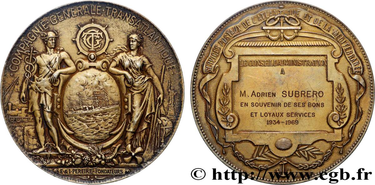 V REPUBLIC Médaille de récompense, Conseil d’administration AU