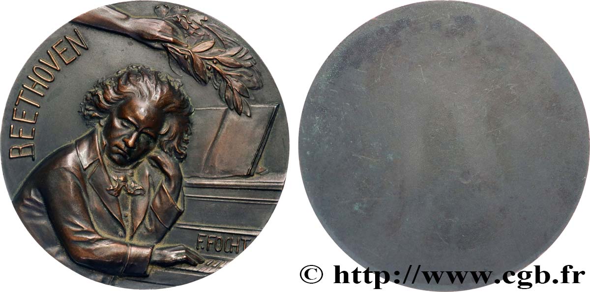 ARTISTS : ENGRAVORS, PAINTERS, SCULPTORS Médaille, Ludwig van Beethoven AU