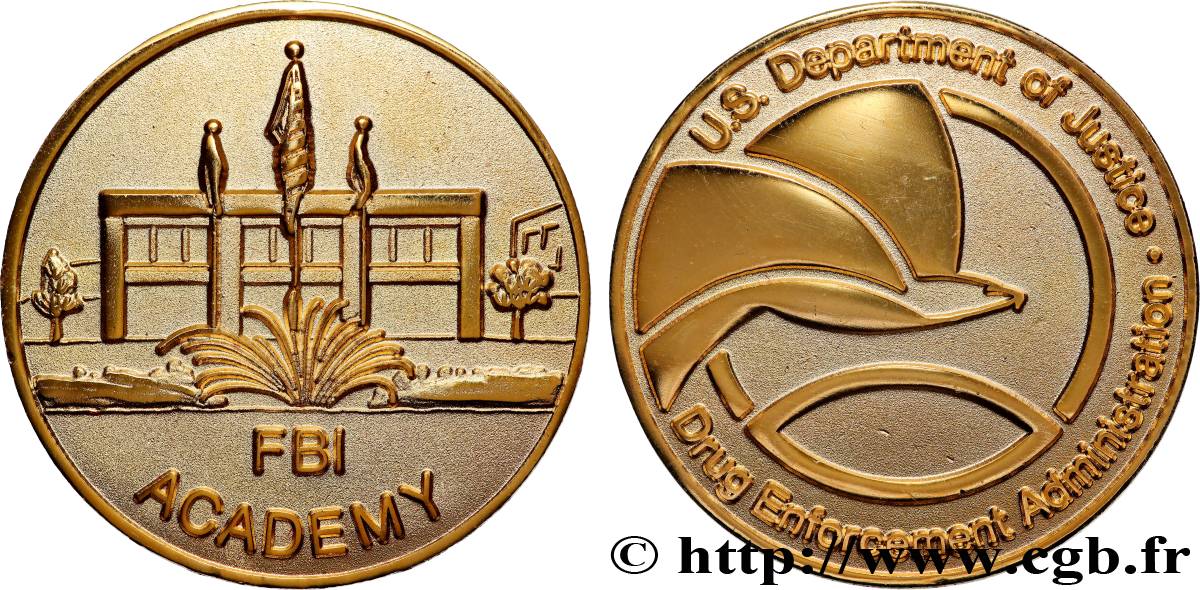 UNITED STATES OF AMERICA Médaille, Académie du FBI AU