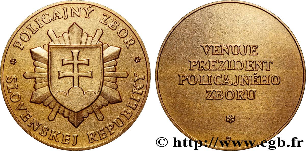 SLOVAKIA Médaille, Corps de police de la République Slovaque AU