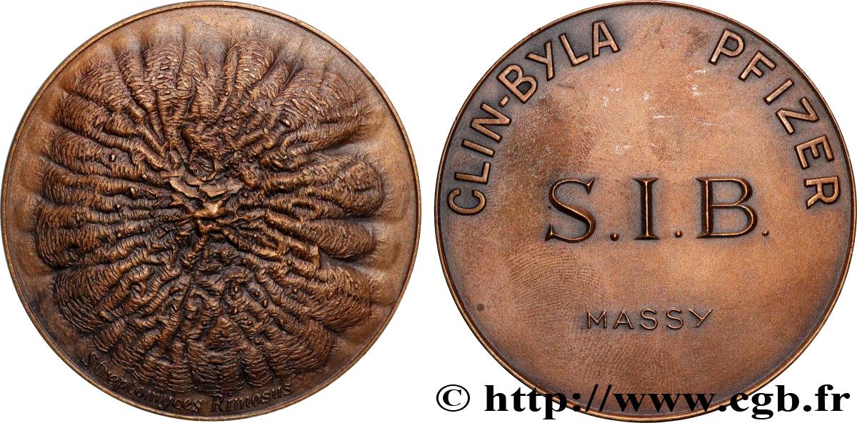 SCIENCES & SCIENTIFIQUES Médaille, Streptomyces rimosus AU