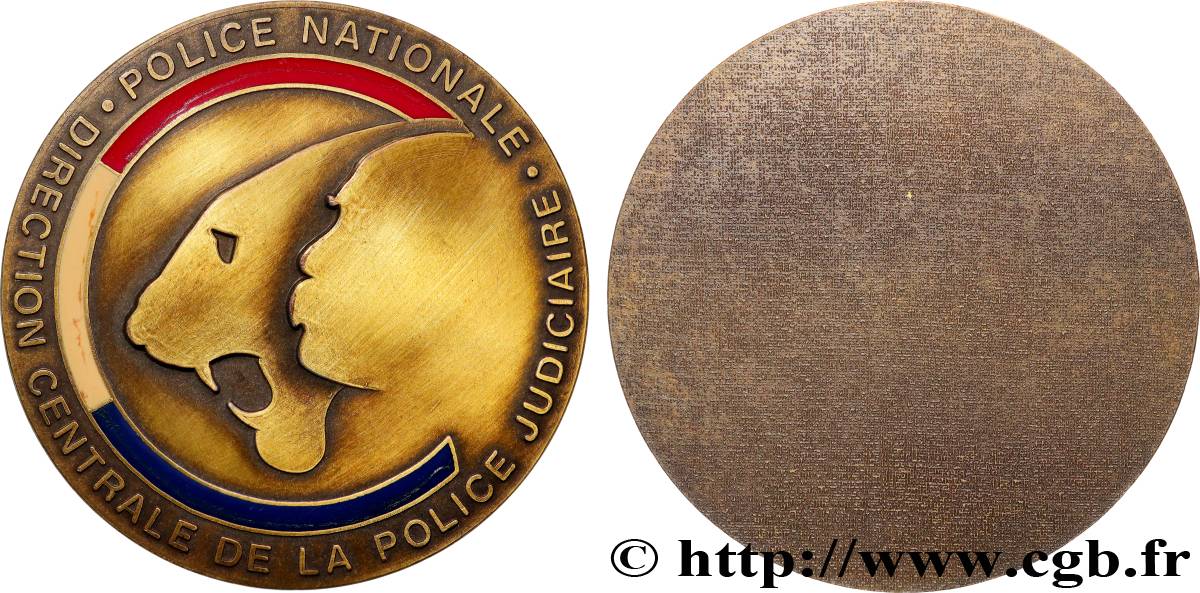 QUINTA REPUBBLICA FRANCESE Médaille, Direction centrale de la police judiciaire q.SPL