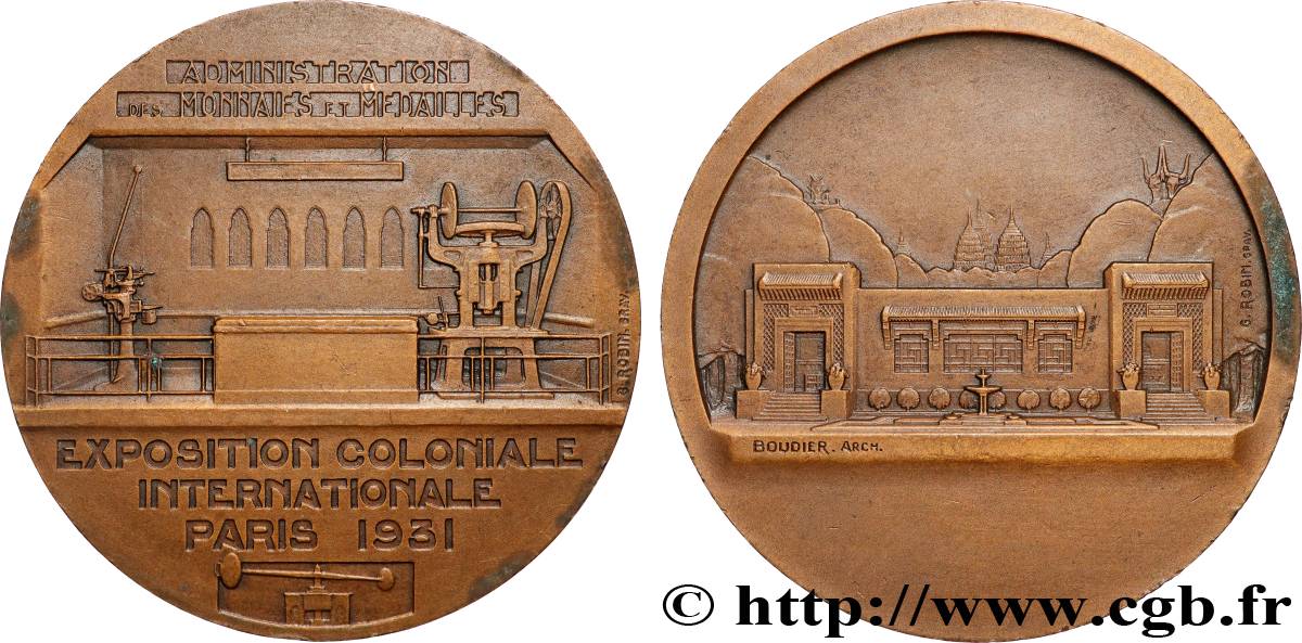 DRITTE FRANZOSISCHE REPUBLIK Médaille, Exposition coloniale internationale fVZ