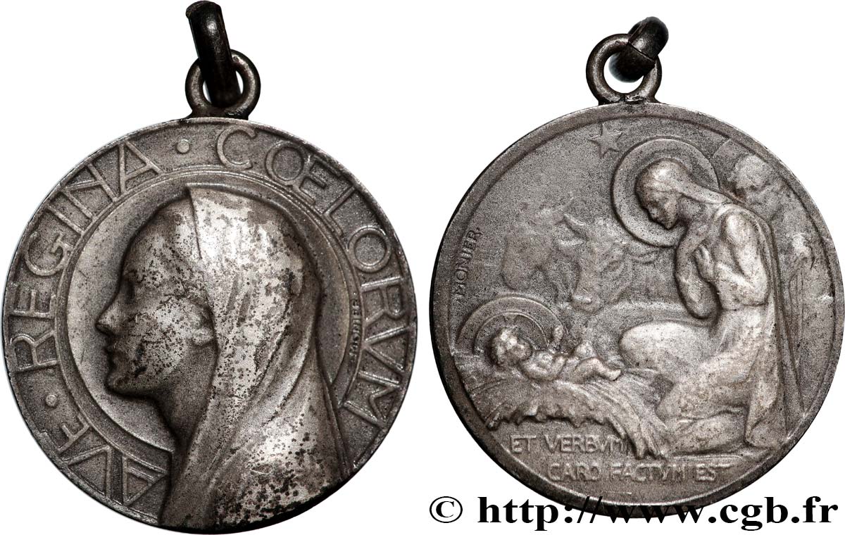 QUARTA REPUBBLICA FRANCESE Médaille, Vierge Marie, Nativité BB