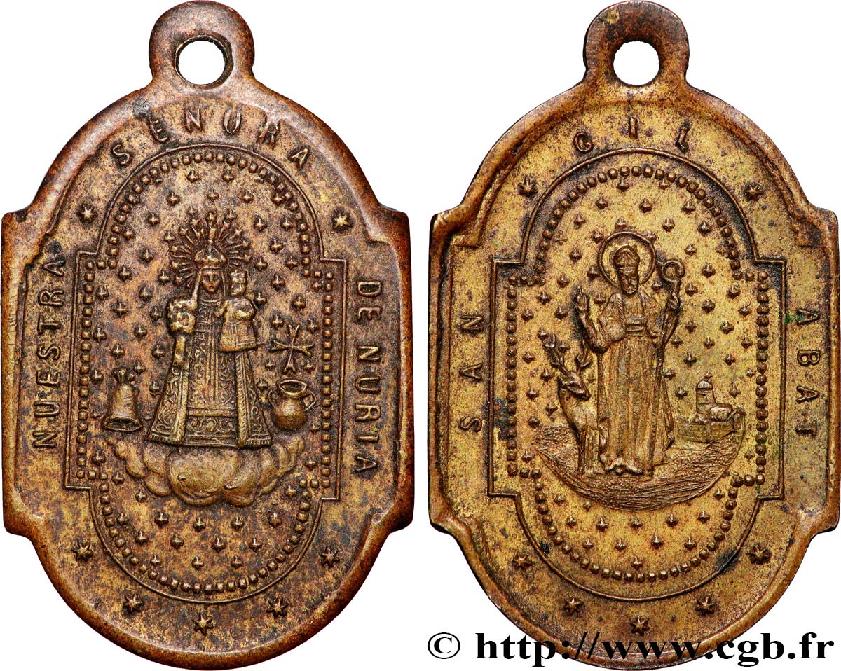 MÉDAILLES RELIGIEUSES Médaille, Vierge de Nuria TTB