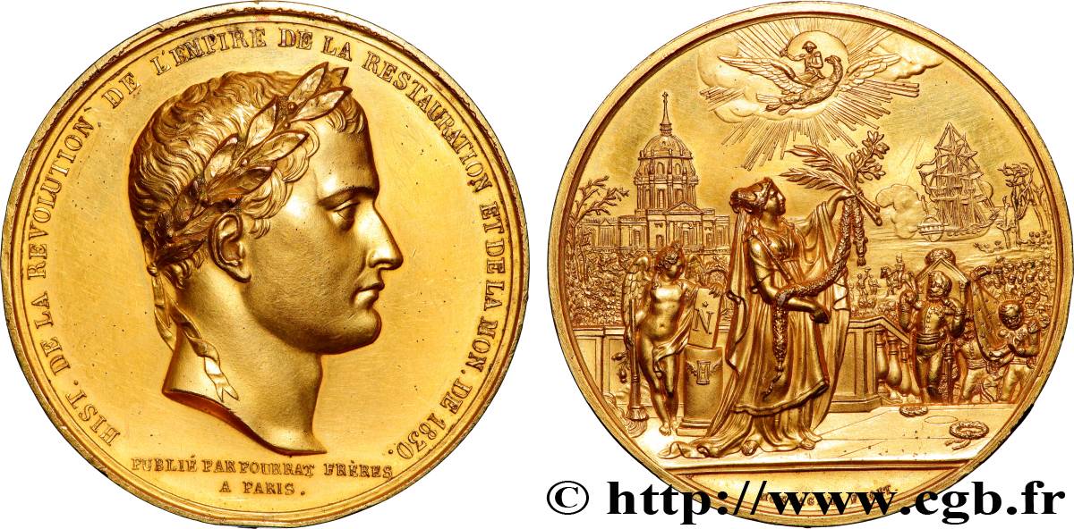 LUIS FELIPE I Médaille pour l’ouvrage de L. Vivien, retour des cendres de Napoléon Ier MBC/MBC+