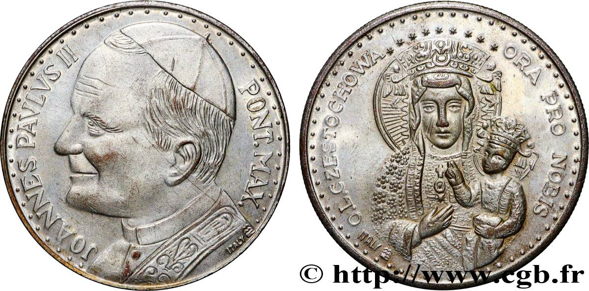 JEAN-PAUL II (Karol Wojtyla) Médaille, Vierge polonaise XF