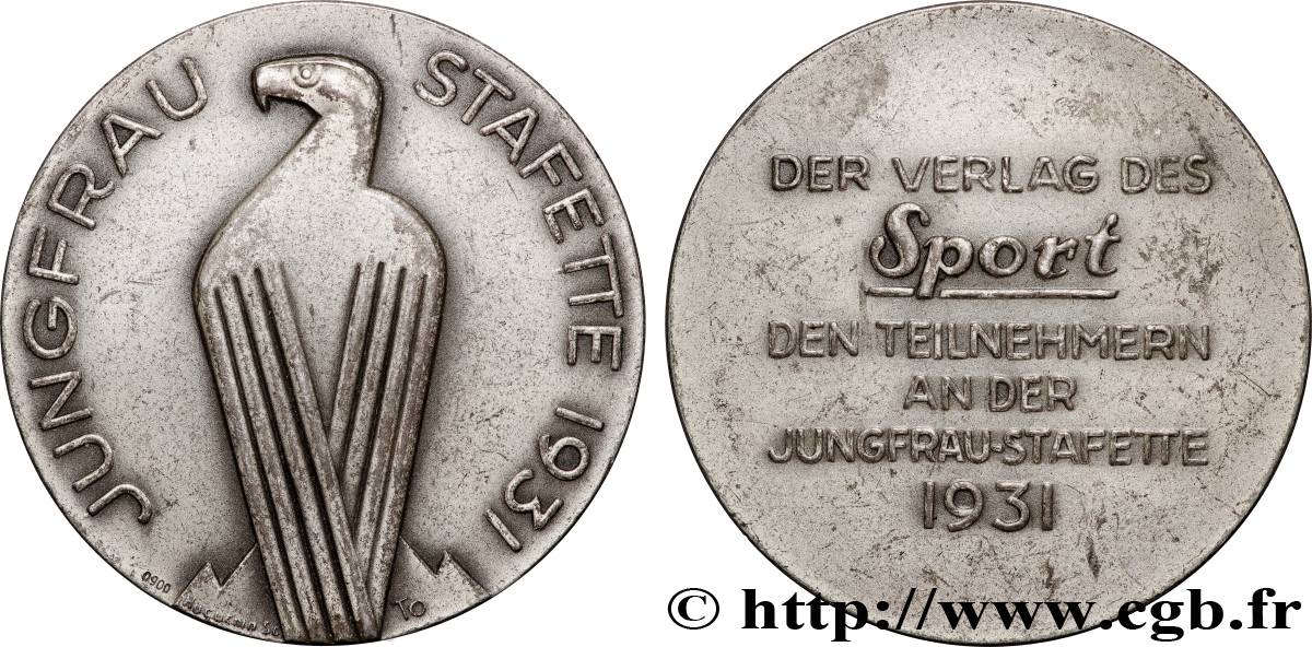 SWITZERLAND Médaille, Jungfrau Stafette, Première édition AU