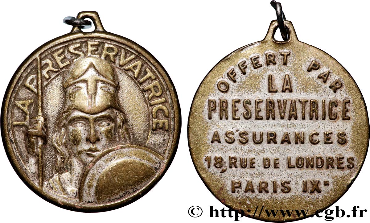 ASSURANCES Médaille, La préservatrice XF