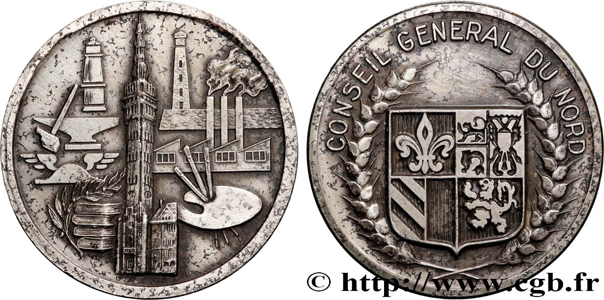 CONSEIL GÉNÉRAL, DÉPARTEMENTAL OU MUNICIPAL - CONSEILLERS Médaille, Conseil général du nord AU