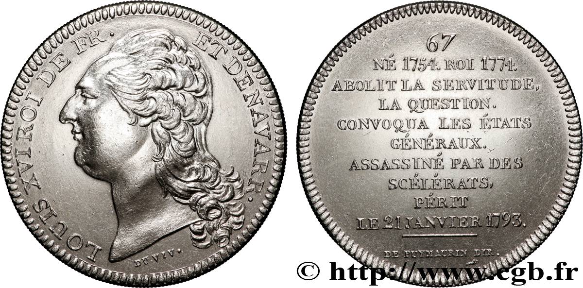 SÉRIE MÉTALLIQUE DES ROIS DE FRANCE Médaille, Louis XVI EBC