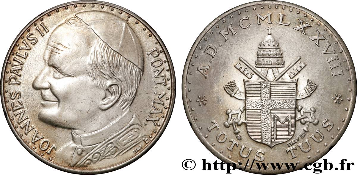 JOHN-PAUL II (Karol Wojtyla) Médaille, Jean Paul II, Tout à toi XF