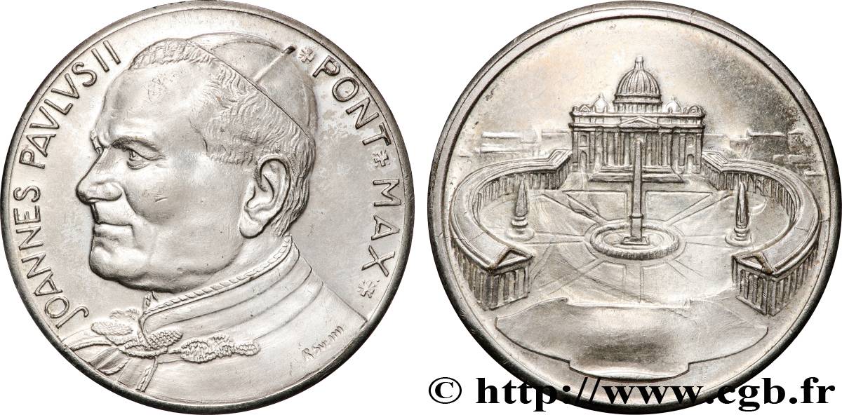 JEAN-PAUL II (Karol Wojtyla) Médaille, Basilique Saint Pierre XF