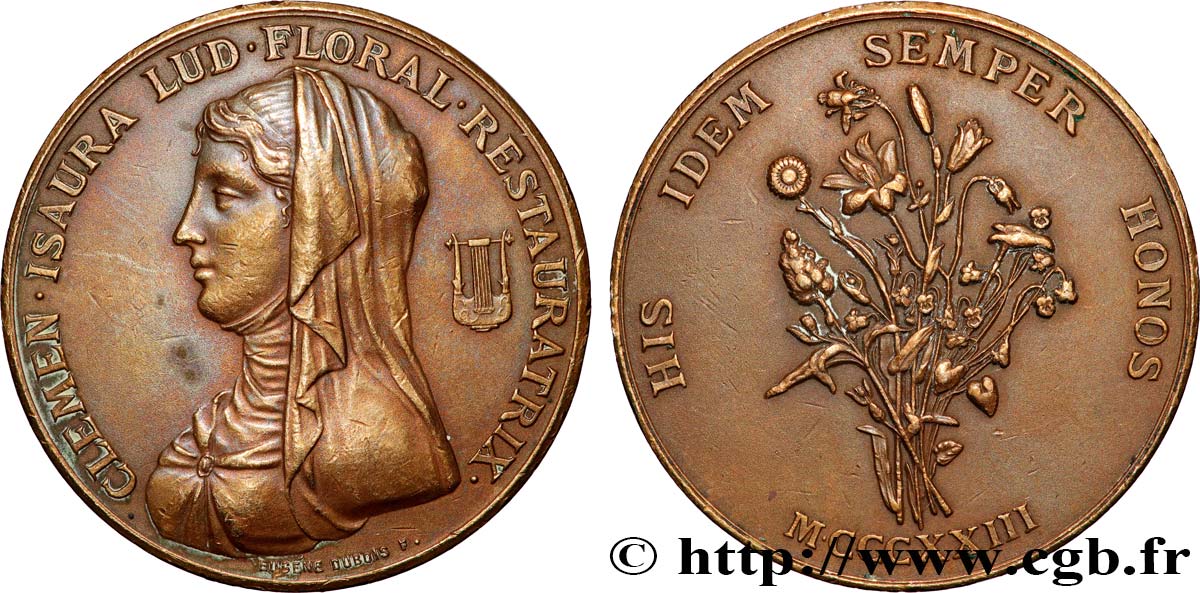 LANGUEDOC TOWNS AND GENTRY Jeux floraux de Toulouse, coin de 1903 XF