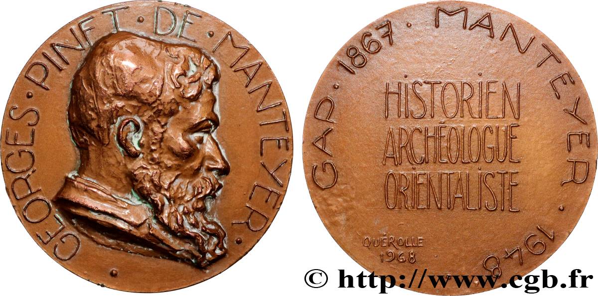 CINQUIÈME RÉPUBLIQUE Médaille, Georges Pinet de Manteyer TTB+