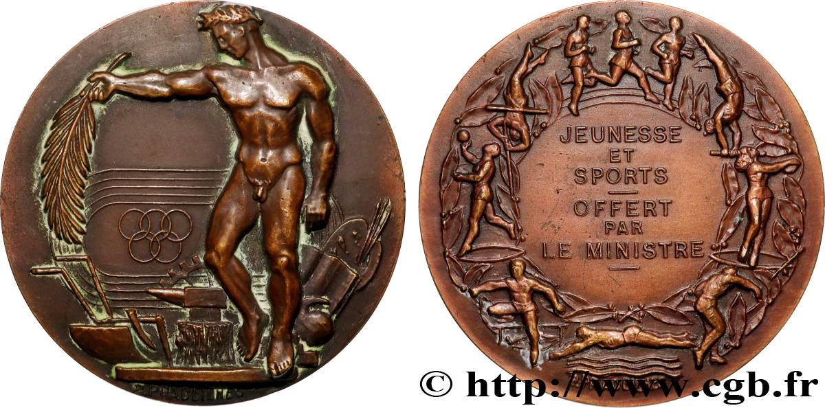 SPORTS Médaille, Jeunesse et Sports AU