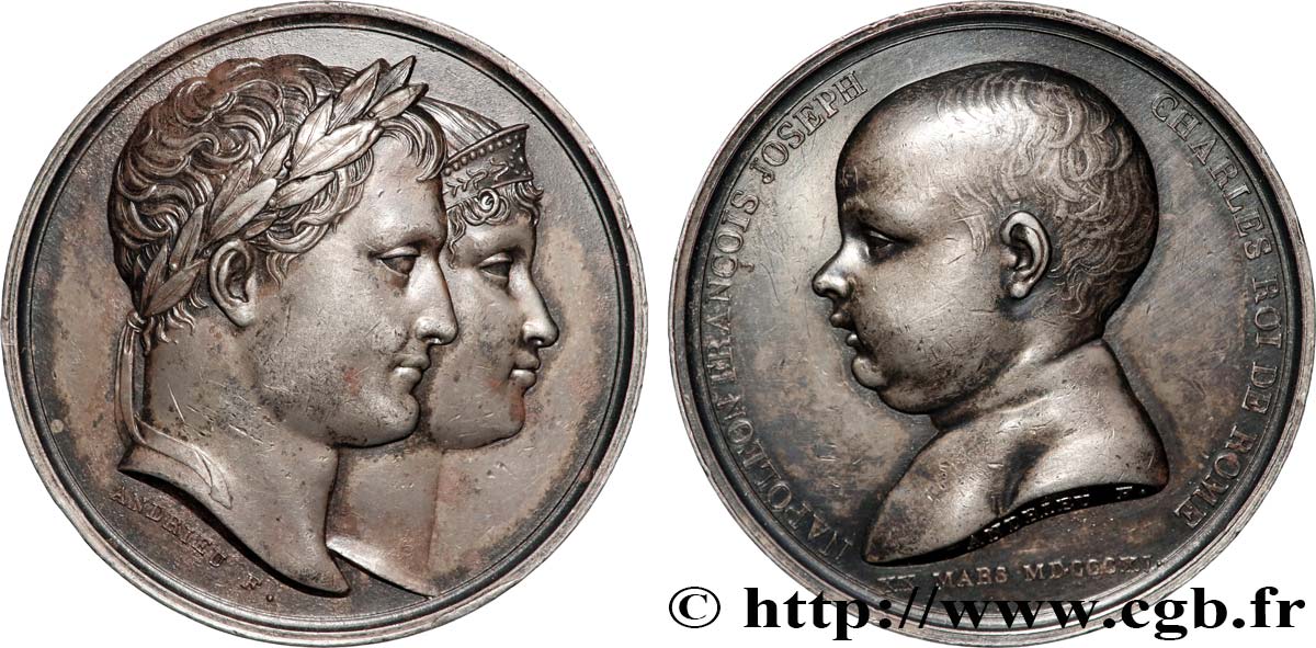 NAPOLEON S EMPIRE Médaille, naissance du Roi de Rome AU