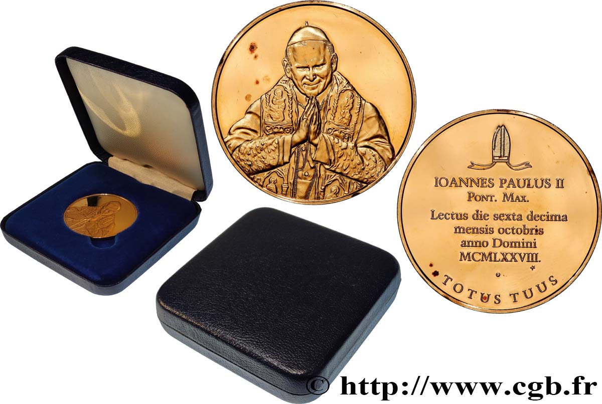 JOHN-PAUL II (Karol Wojtyla) Médaille, Élection de Jean-Paul II AU/AU