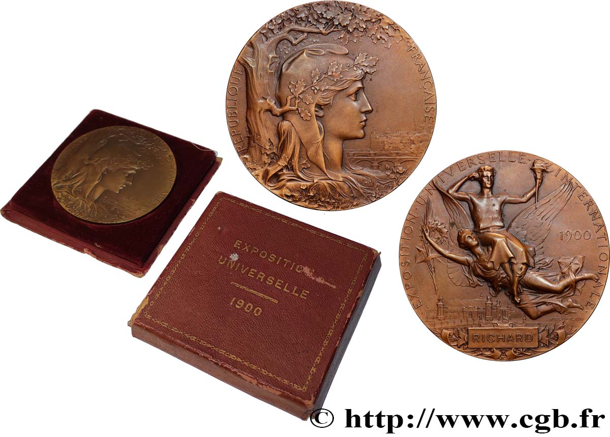 III REPUBLIC Médaille, Exposition universelle internationale AU