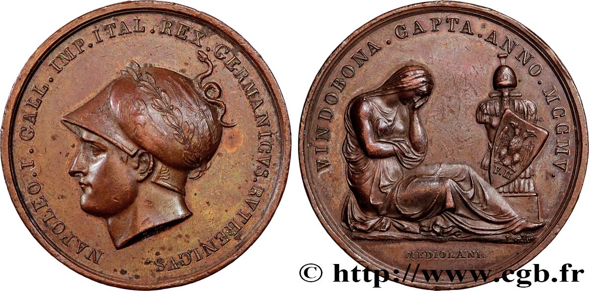 PREMIER EMPIRE / FIRST FRENCH EMPIRE Médaille, Prise de Vienne XF