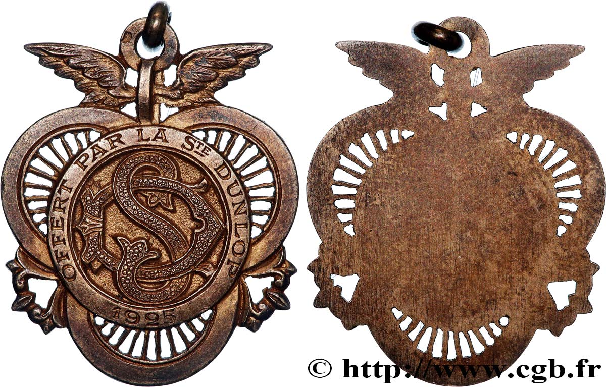 TROISIÈME RÉPUBLIQUE Médaille, Société pneumatique Dunlop TTB+