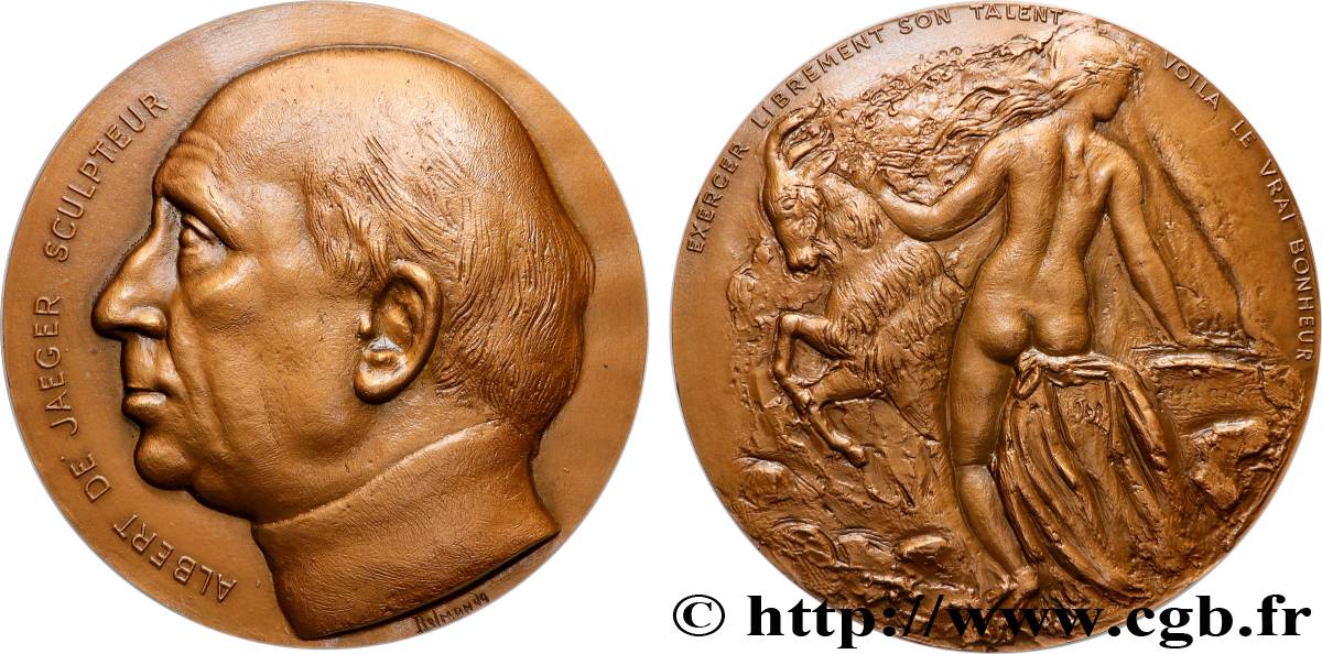 ARTISTES : GRAVEURS, PEINTRES, SCULPTEURS Médaille, Albert de Jaeger SUP