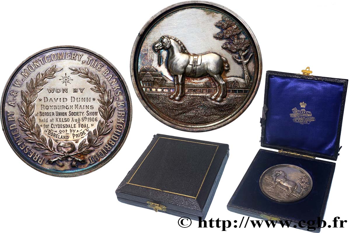 GREAT-BRITAIN - EDWARD VII Médaille, Concours, Border Union Society Show AU