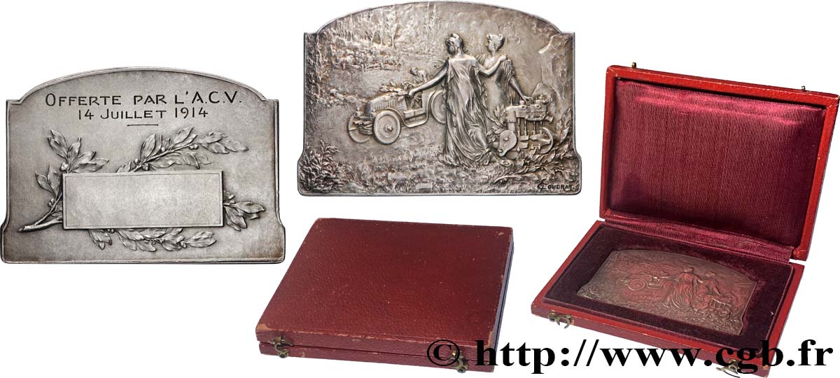 III REPUBLIC Plaquette, Offerte par l’A. C. V. AU