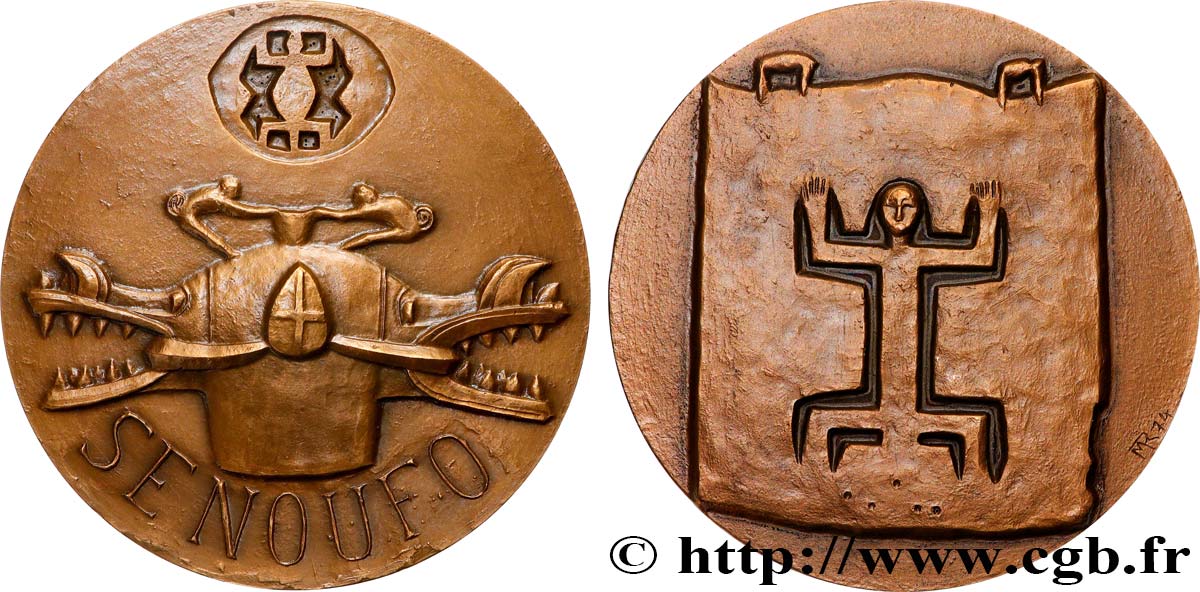 V REPUBLIC Médaille, Les Senoufo AU