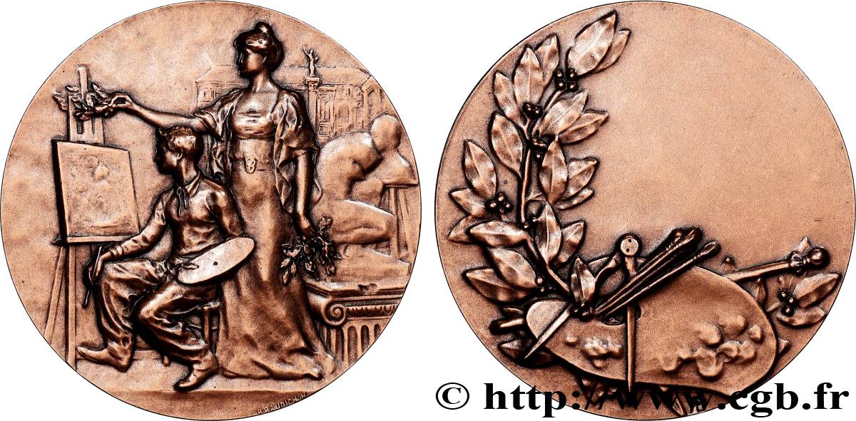 TROISIÈME RÉPUBLIQUE Médaille, Dessin, refrappe SUP