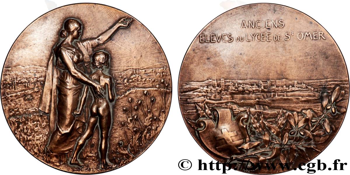 DRITTE FRANZOSISCHE REPUBLIK Médaille, Anciens élèves du Lycée de Saint Omer SS