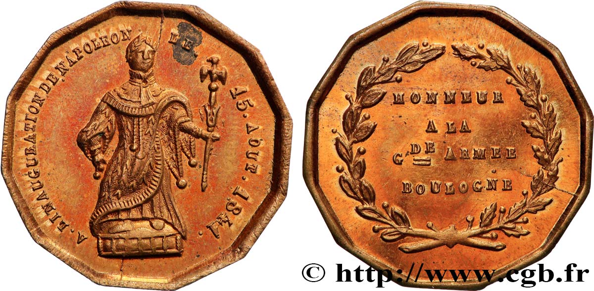 LOUIS-PHILIPPE Ier Médaille, Honneur à la grande armée Boulogne TTB+