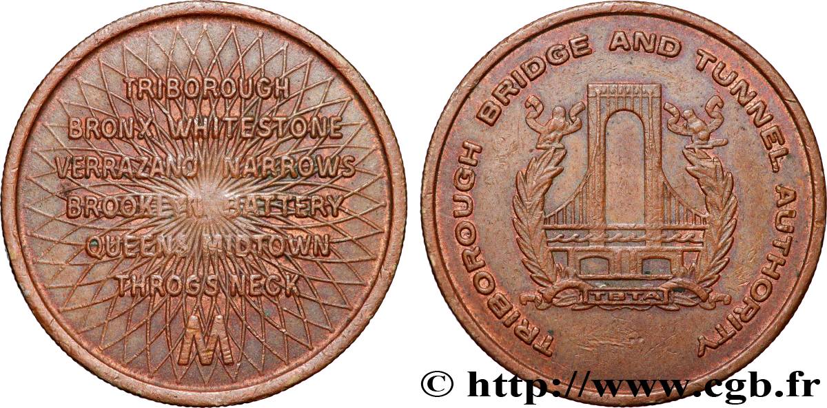UNITED STATES OF AMERICA Médaille, Triborough Bridge AU