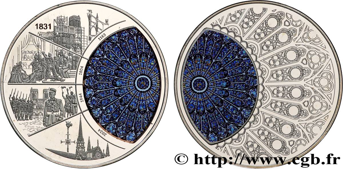 TOURISTIC MEDALS Médaille, Histoire de la Cathédrale Notre-Dame de Paris, n°1831 MS