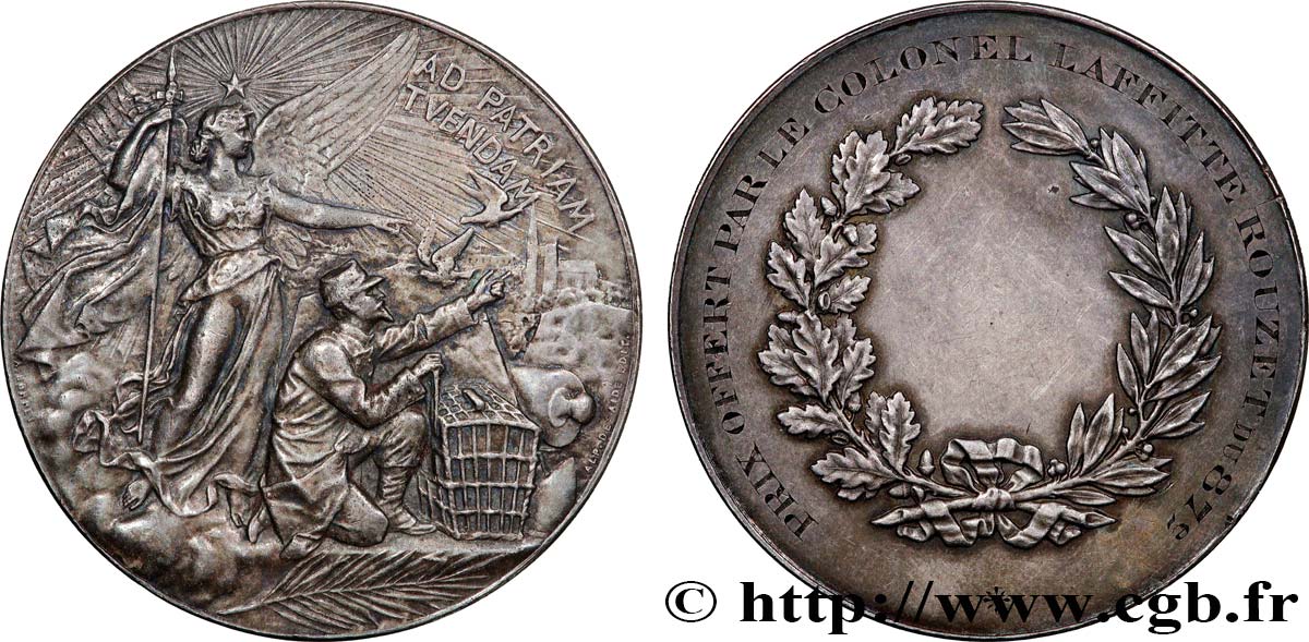III REPUBLIC Médaille, Ad patriam tvendam XF
